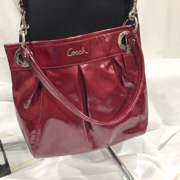Coach Red Leather Crossbody/Shoulder Bag Purse EUC - Picture 2 of 10
